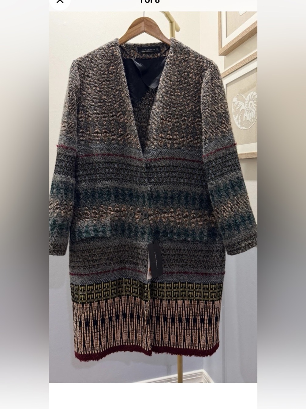 Zara wool car coat